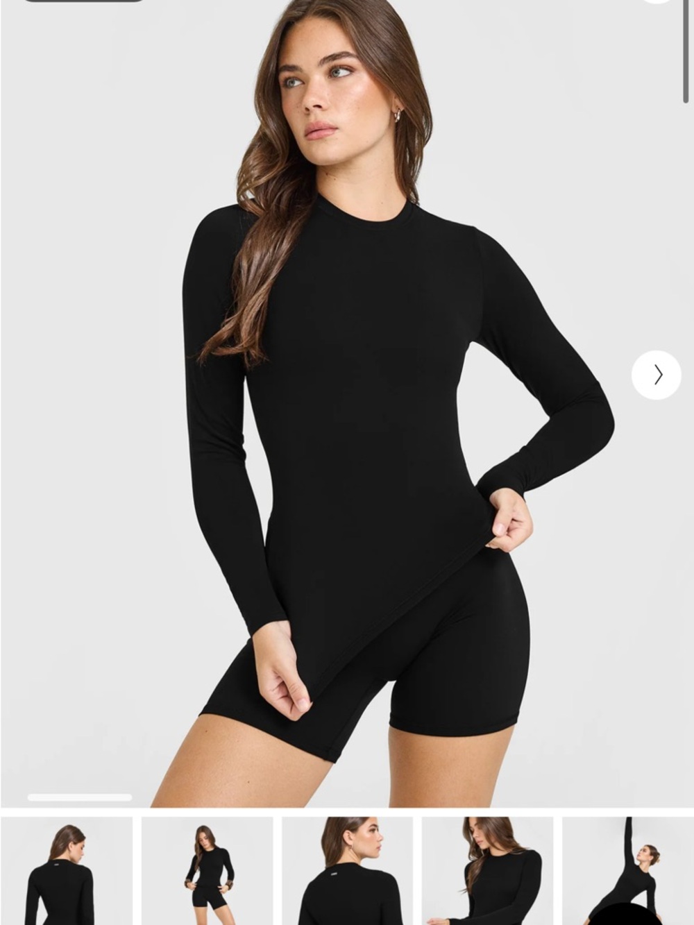 ONER ACTIVE SOFT MOTION BLACK LONGSLEEVE TOP